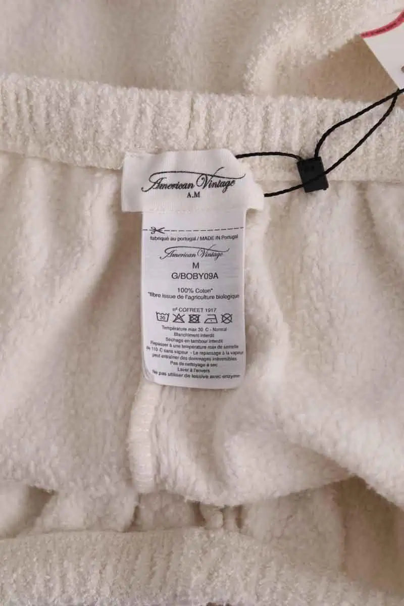 Mini short American Vintage Blanc en Coton