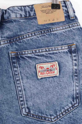 Mini short American Vintage Bleu en Coton