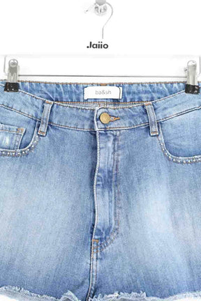 Mini short Ba&Sh Bleu en Coton