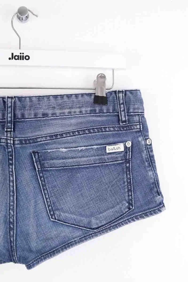 Mini short Ba&Sh Bleu en Coton