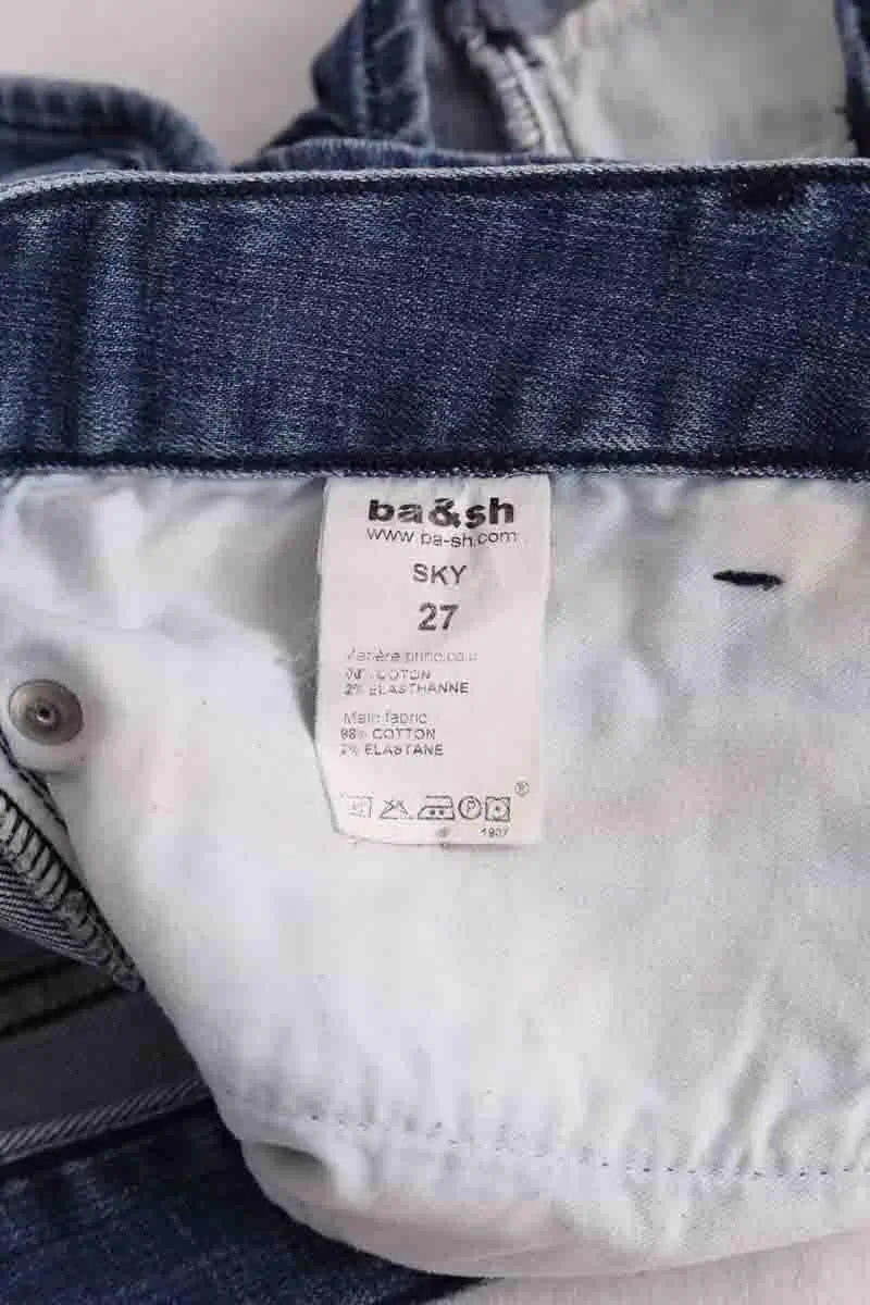 Mini short Ba&Sh Bleu en Coton