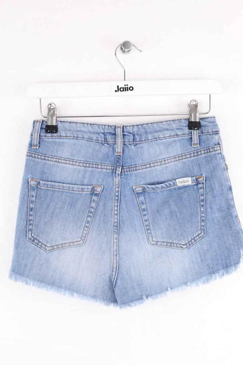 Mini short Ba&Sh Bleu en Coton