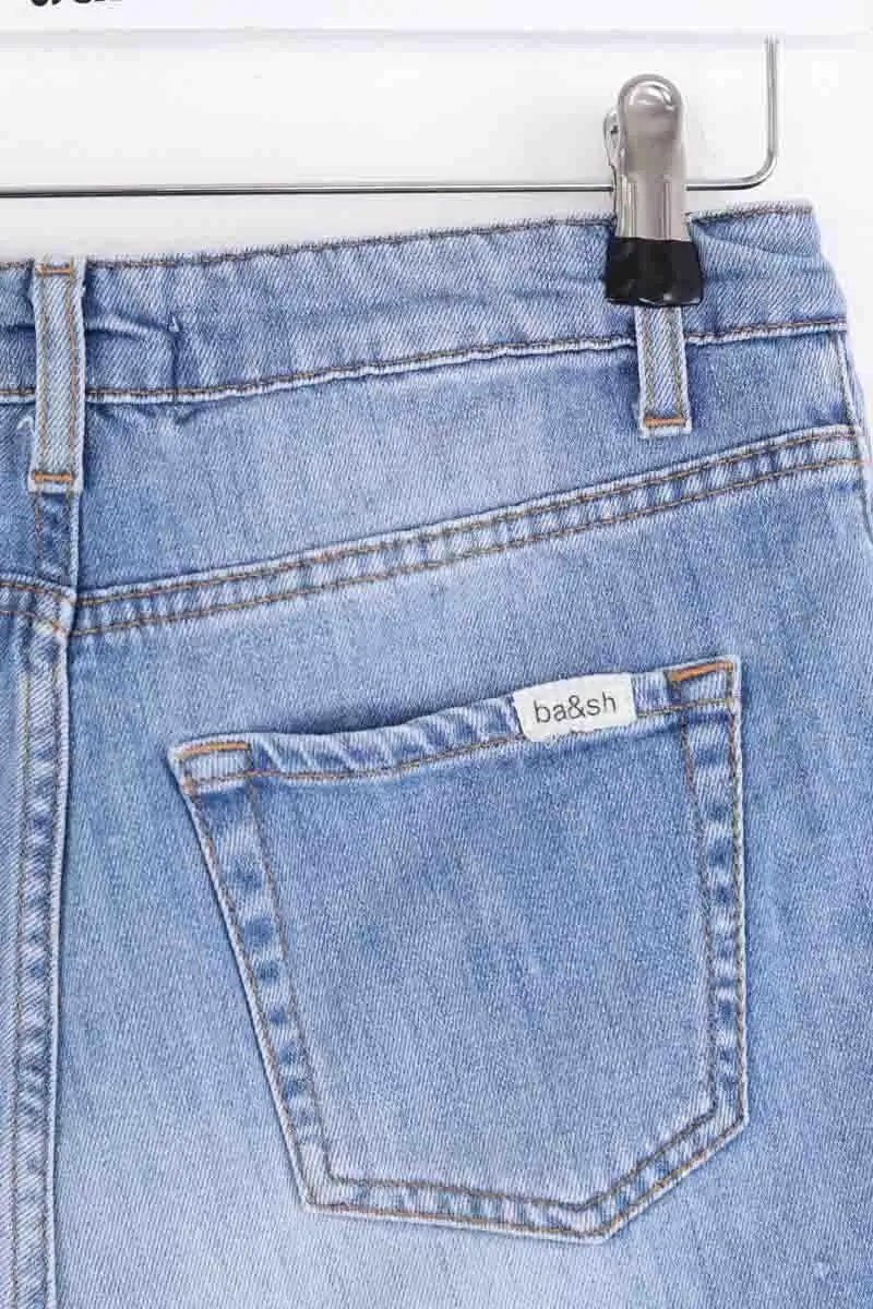 Mini short Ba&Sh Bleu en Coton