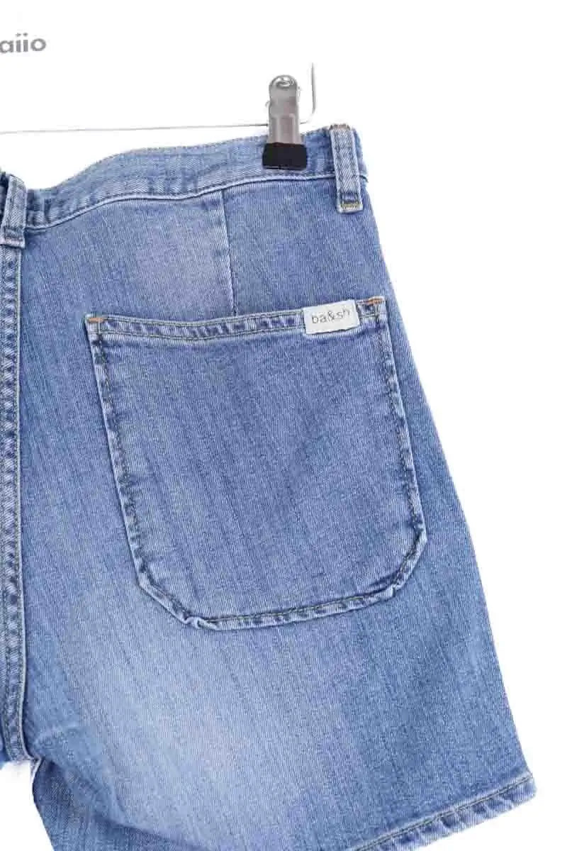 Mini short Ba&Sh Bleu en Coton