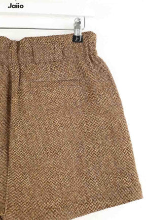 Mini short Bash Marron en Laine