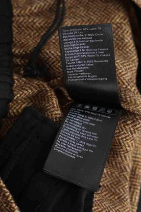 Mini short Bash Marron en Laine