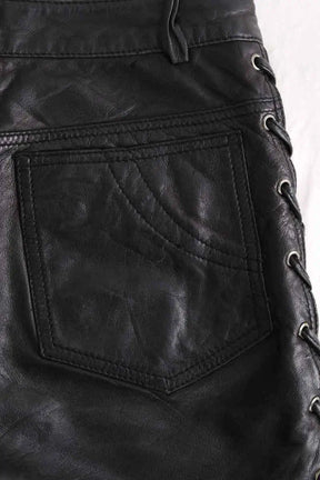 Mini short Ba&Sh Noir en Cuir