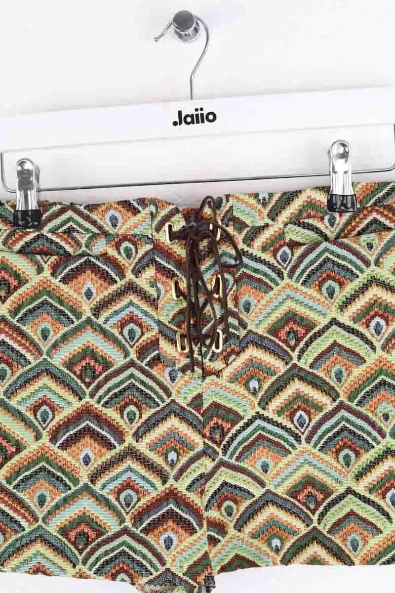 Mini short Ba&Sh Vert en Coton