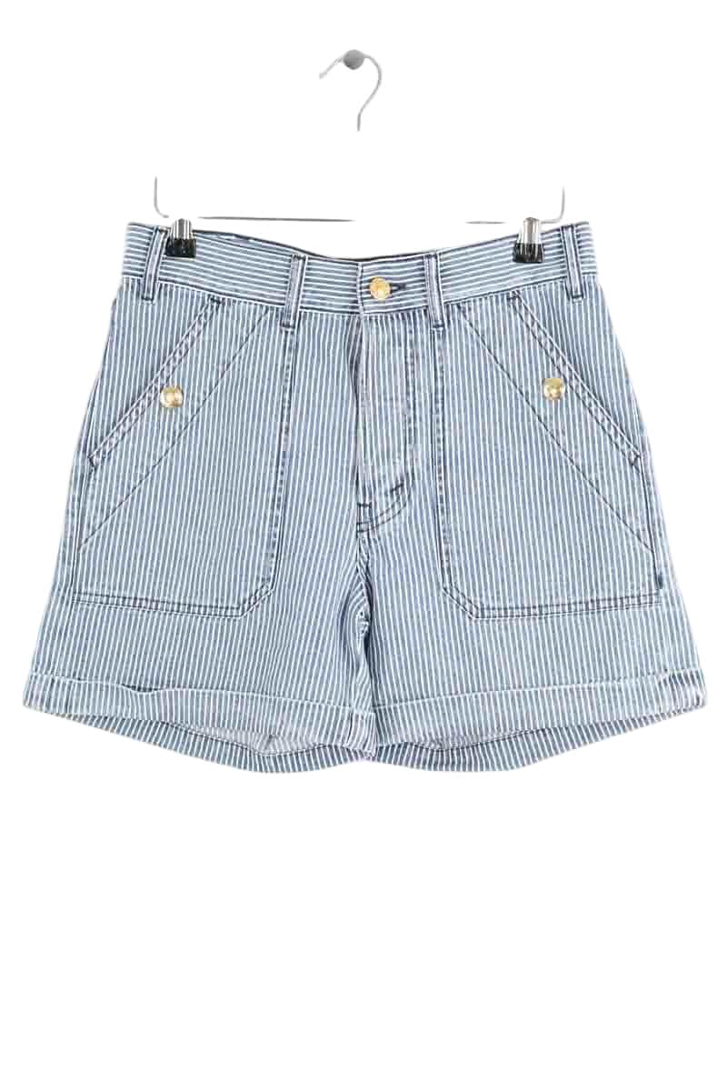 Mini short Celine Bleu en Coton, taille XS - Seconde Main