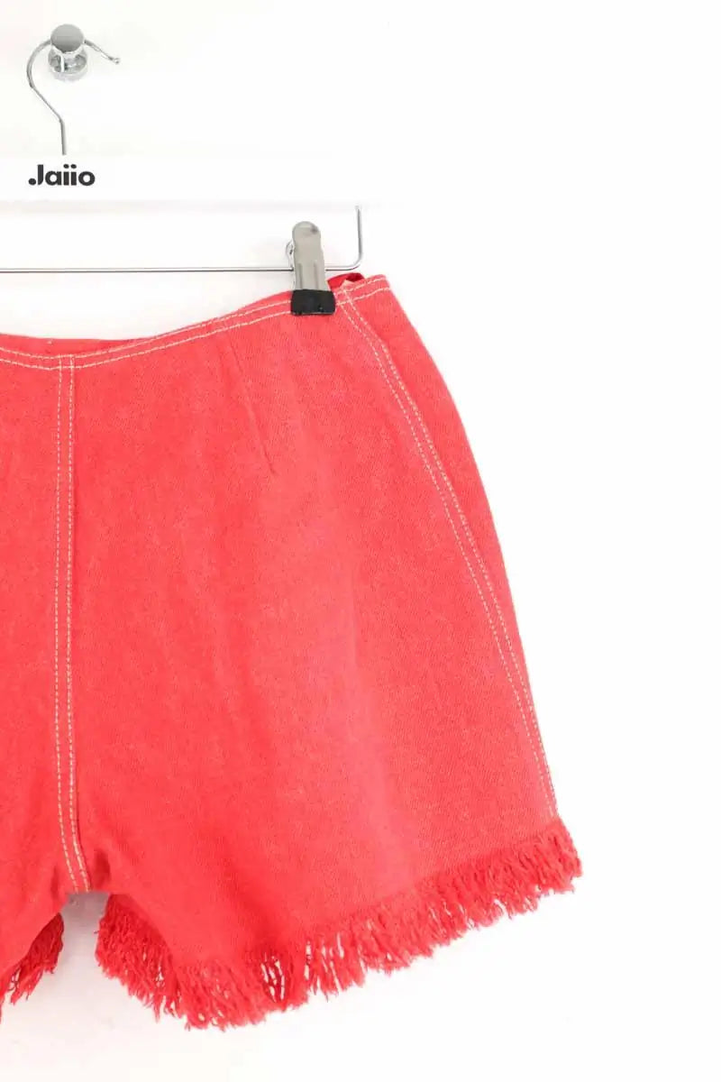 Mini short Chanel Rouge en Coton