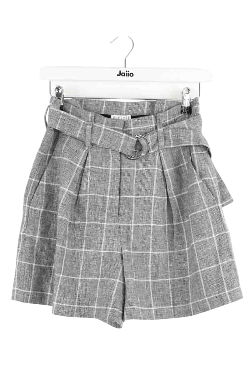 Mini short Claudie Pierlot Gris en Lin, taille S - Seconde Main