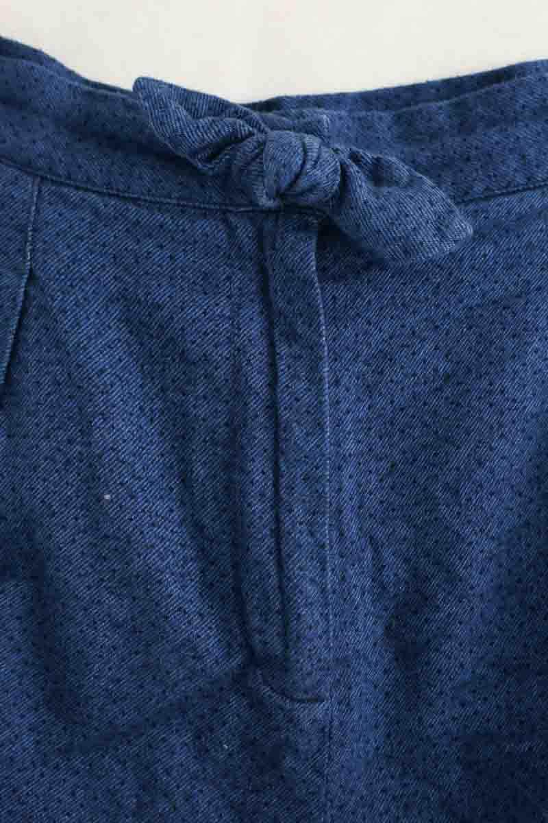 Mini short Des Petits Hauts Marine en Coton