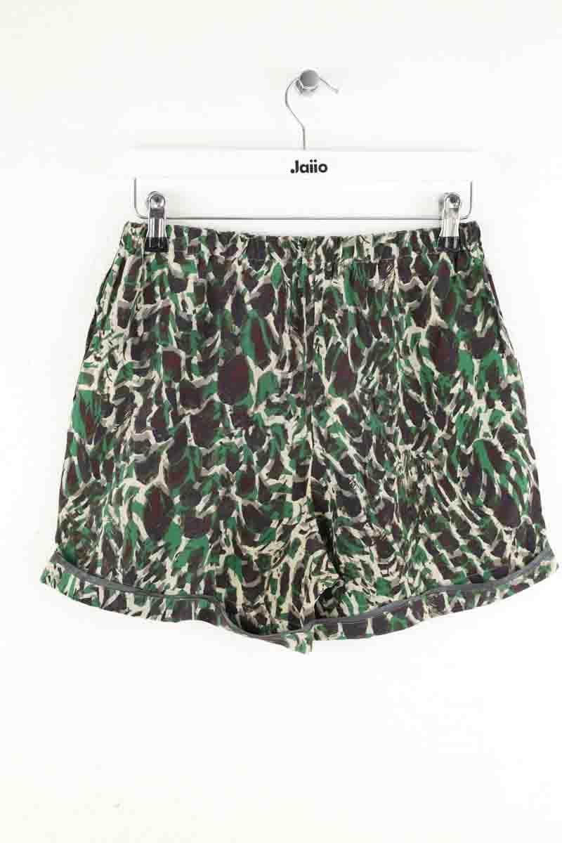 Mini short Golden Goose Vert en Soie