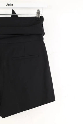 Mini short Iro Noir en Coton - élasthanne