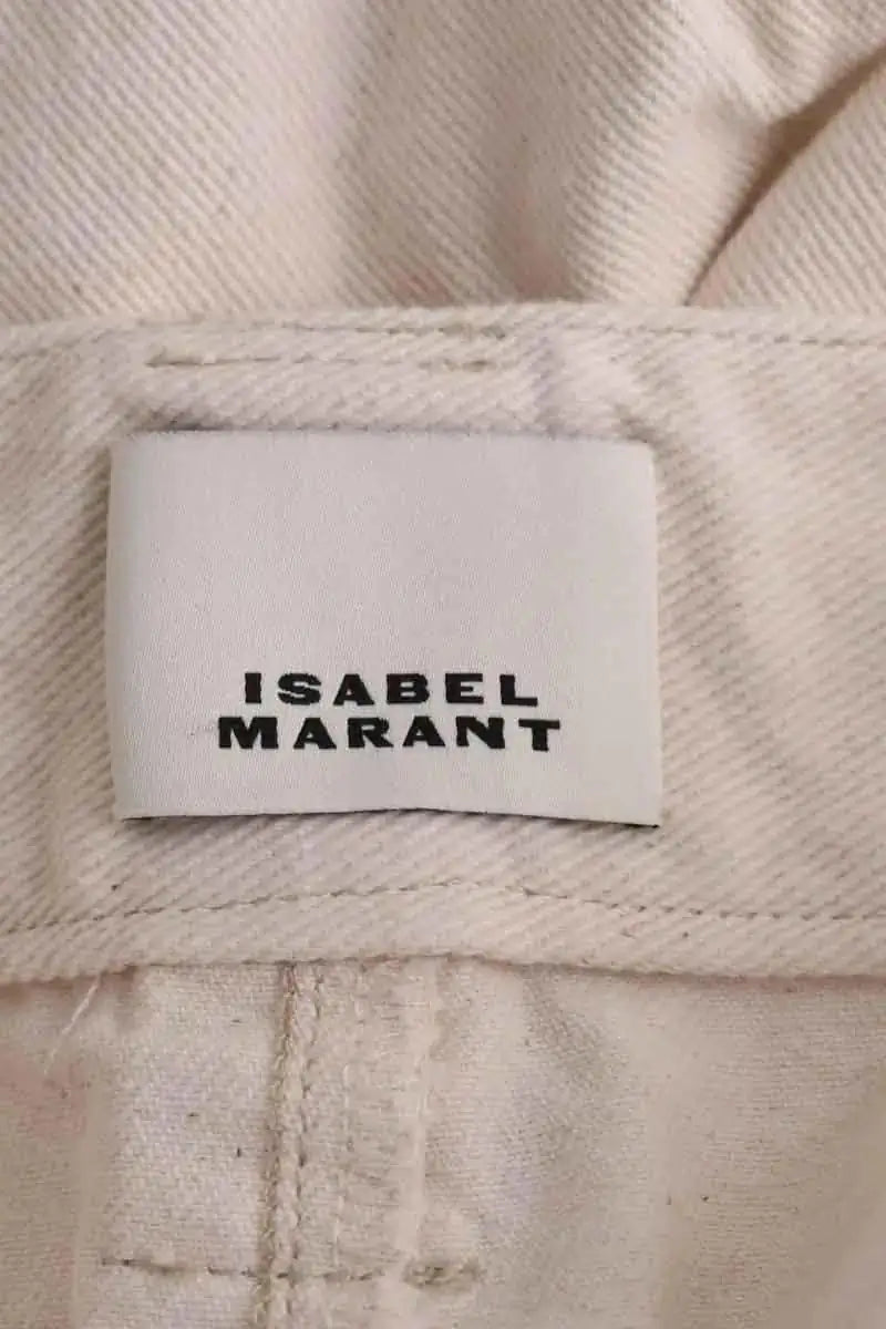 Mini short Isabel Marant Ecru en Coton