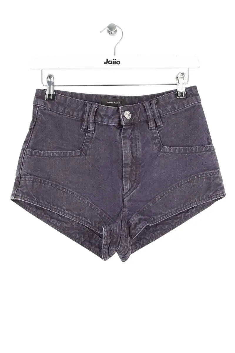 Mini short Isabel Marant Neidali Anthracite en Coton, taille S - Seconde Main