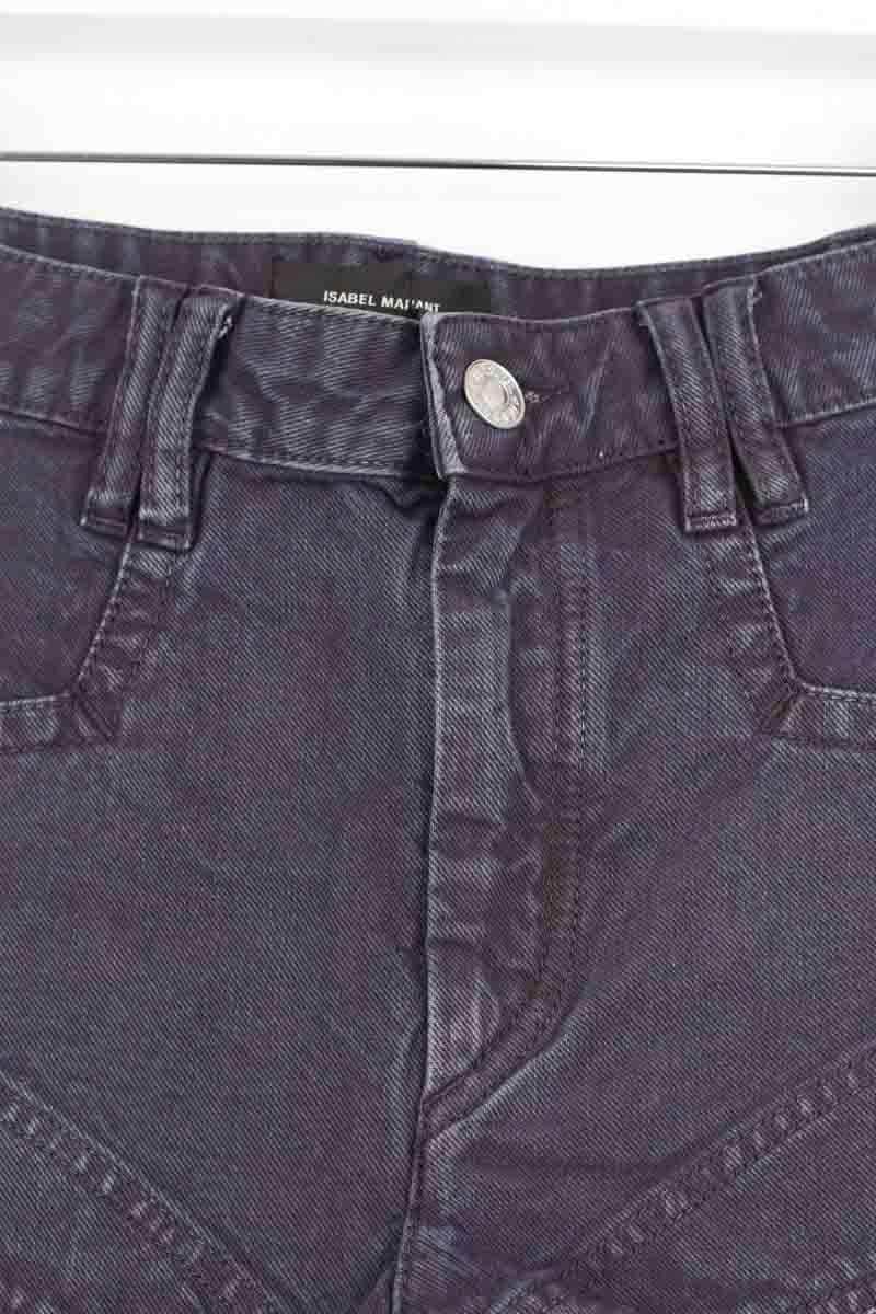 Mini short Isabel Marant Neidali Anthracite en Coton