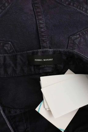 Mini short Isabel Marant Neidali Anthracite en Coton