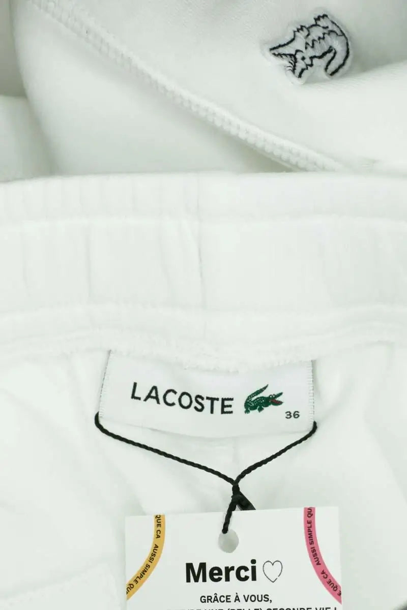 Mini short Lacoste Blanc en Coton