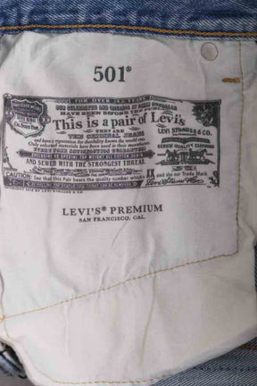 Mini short Levi's 501 Bleu en Coton