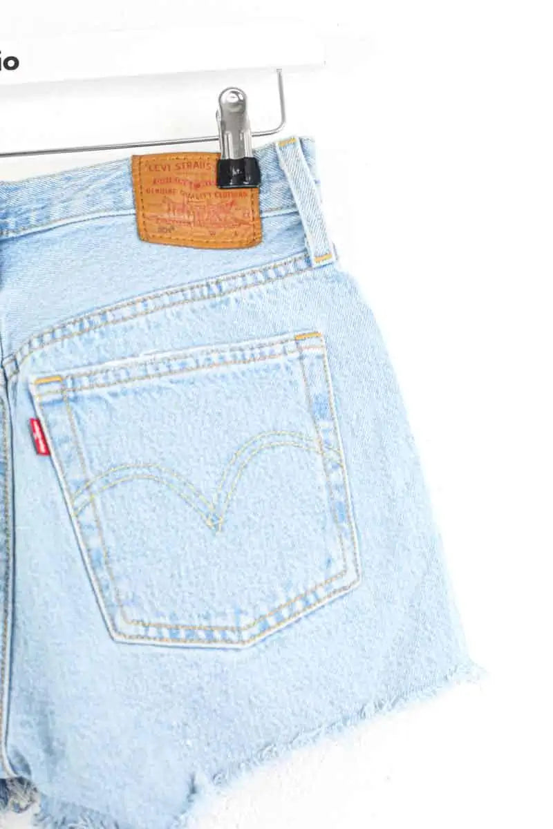 Mini short Levi's 501 Bleu en Coton