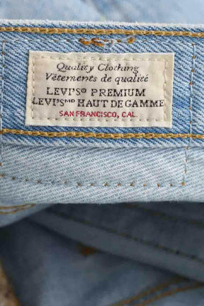 Mini short Levi's 501 Bleu en Coton