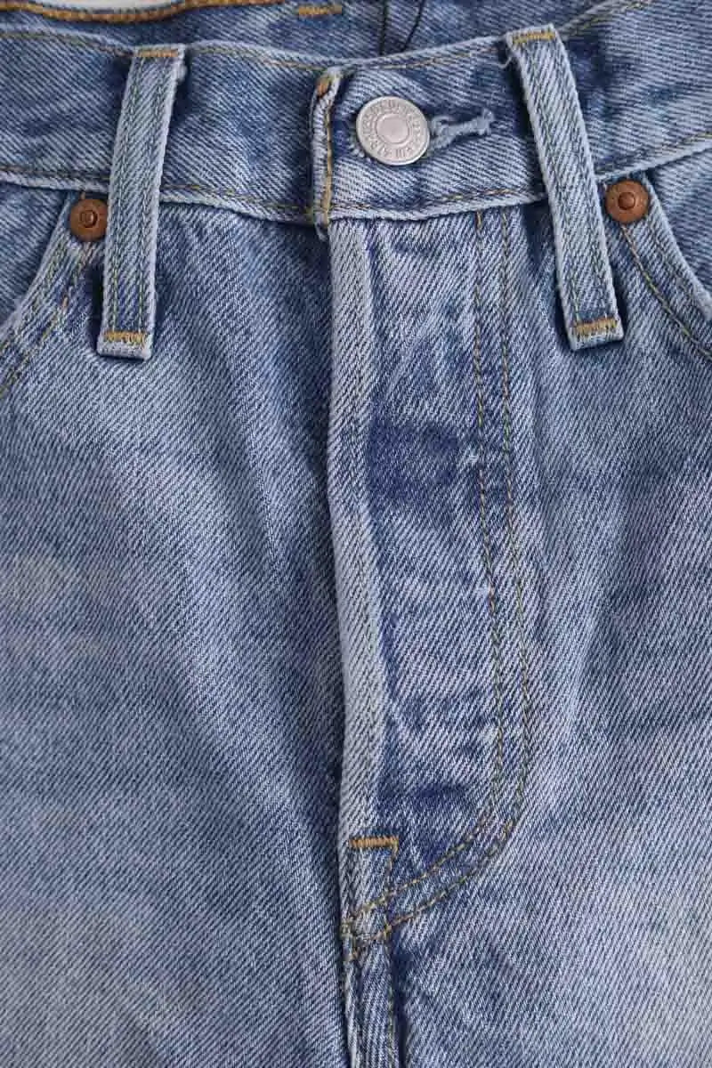 Mini short Levi's 501 Bleu en Coton