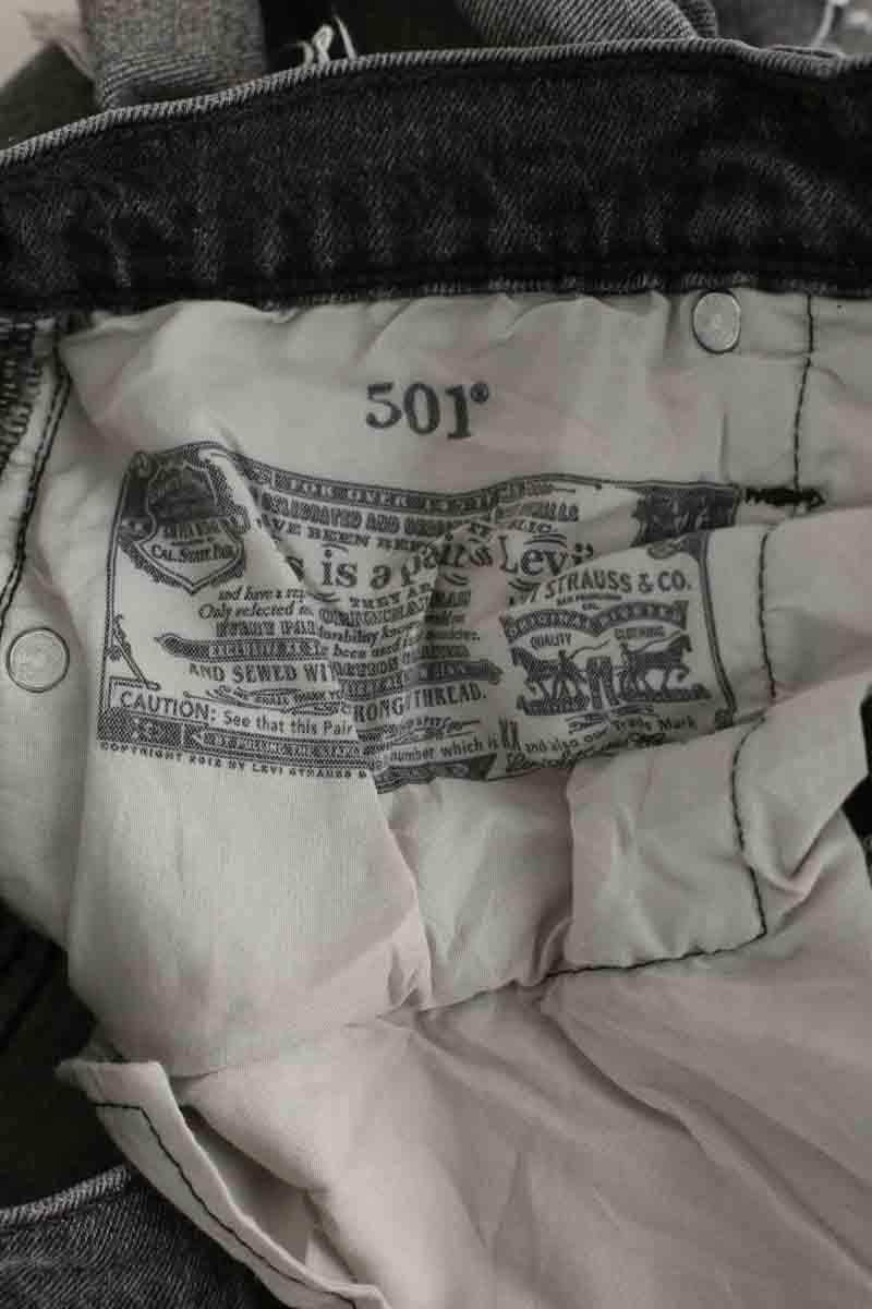 Mini short Levi's 501 Gris en Coton