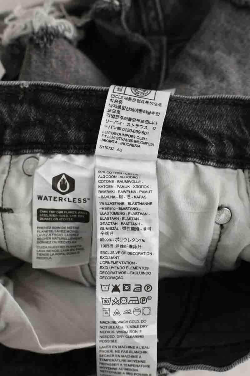 Mini short Levi's 501 Gris en Coton
