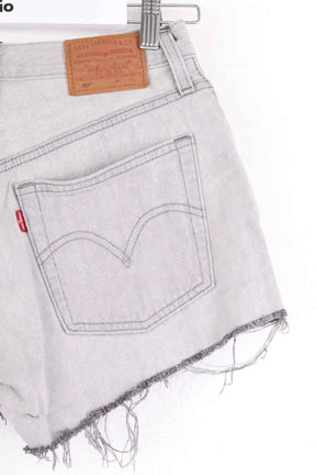 Mini short Levi's 501 Gris en Coton