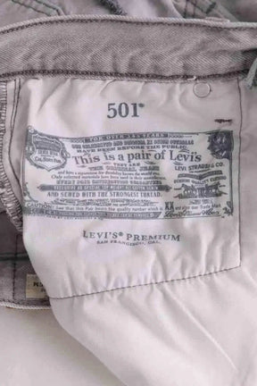 Mini short Levi's 501 Gris en Coton