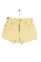 Mini short Levi's 501 Jaune en Coton, taille XS - Seconde Main