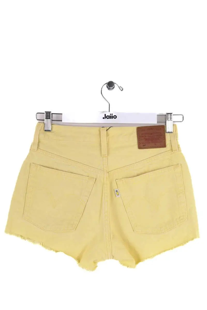Mini short Levi's 501 Jaune en Coton