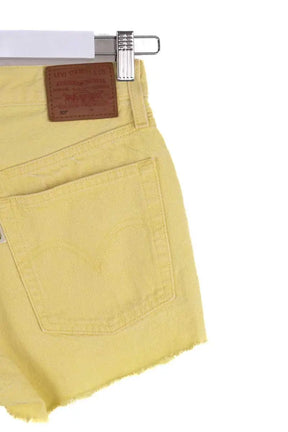 Mini short Levi's 501 Jaune en Coton