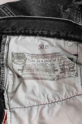 Mini short Levi's Anthracite en Coton