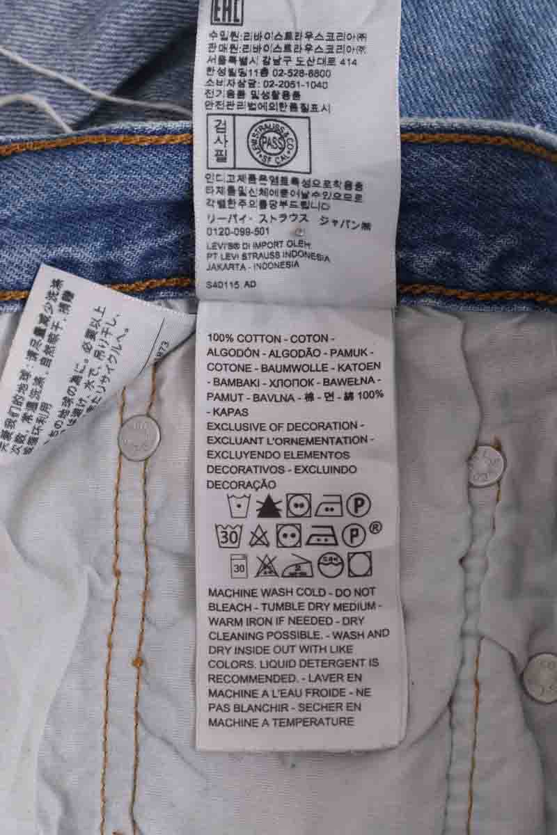 Mini short Levi's Bleu en Coton
