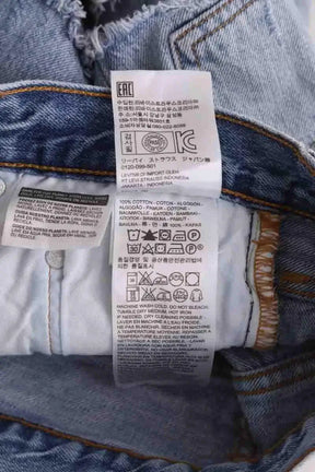 Mini short Levi's Bleu en Coton