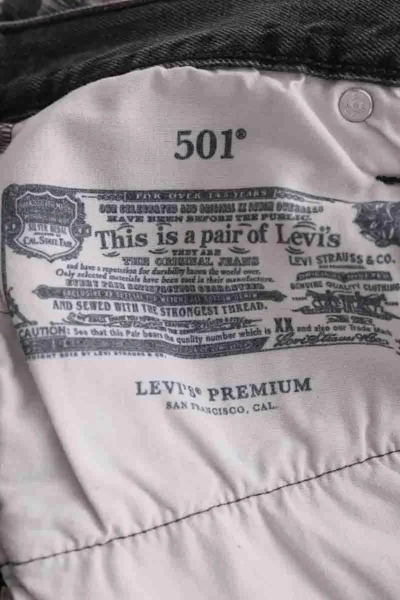 Mini short Levi's Gris en Coton