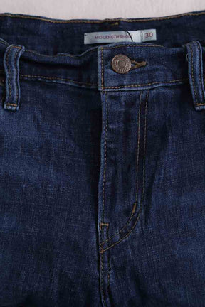 Mini short Levi's Mid Length Short Bleu en Coton