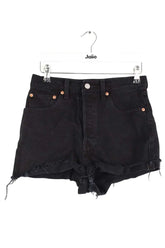 Mini short Levi's Noir en Coton - élasthanne, taille M - Seconde Main