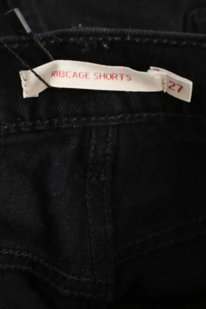 Mini short Levi's Noir en Coton - élasthanne