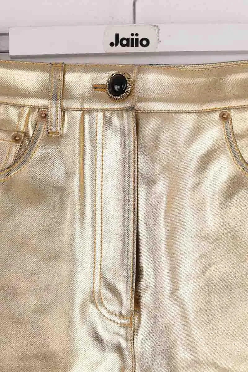 Mini short Louis Vuitton Doré en Coton
