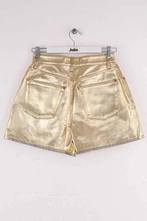 Mini short Louis Vuitton Doré en Coton