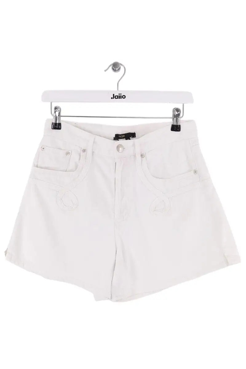Mini short Maje Blanc en Coton, taille M - Seconde Main