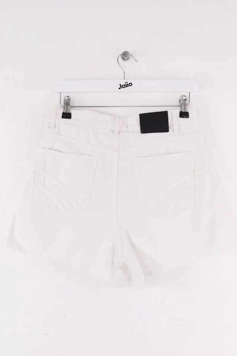 Mini short Maje Blanc en Coton