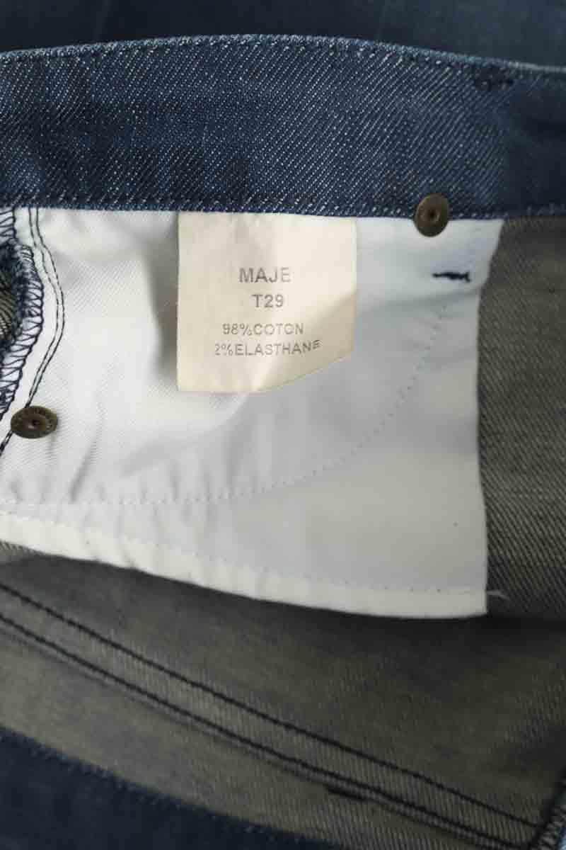 Mini short Maje Bleu en Coton