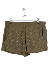 Mini short Maje Kaki en Viscose, taille L - Seconde Main