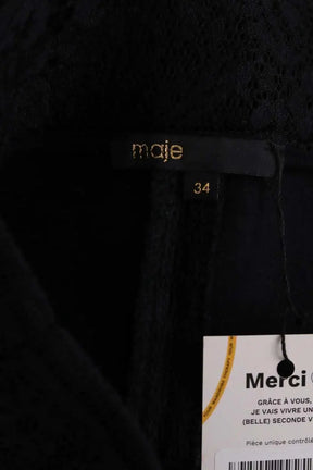 Mini short Maje Noir en Synthétique