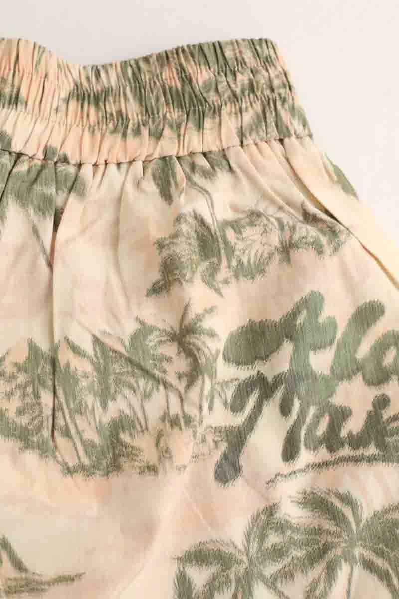 Mini short Maje Rose en Polyester