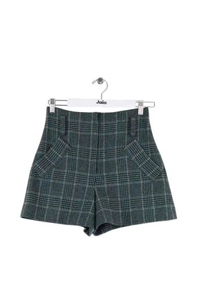 Mini short Maje Vert en Synthétique, taille XS - Seconde Main